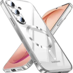 Funda para Samsung Galaxy S26 / Plus, funda protectora de silicona MagSafe, bolsa de titanio