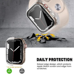 Funda protectora de pantalla de vidrio templado completo para Apple Watch Series 11 10 9 8