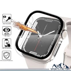 Funda protectora de pantalla de vidrio templado completo para Apple Watch Series 11 10 9 8