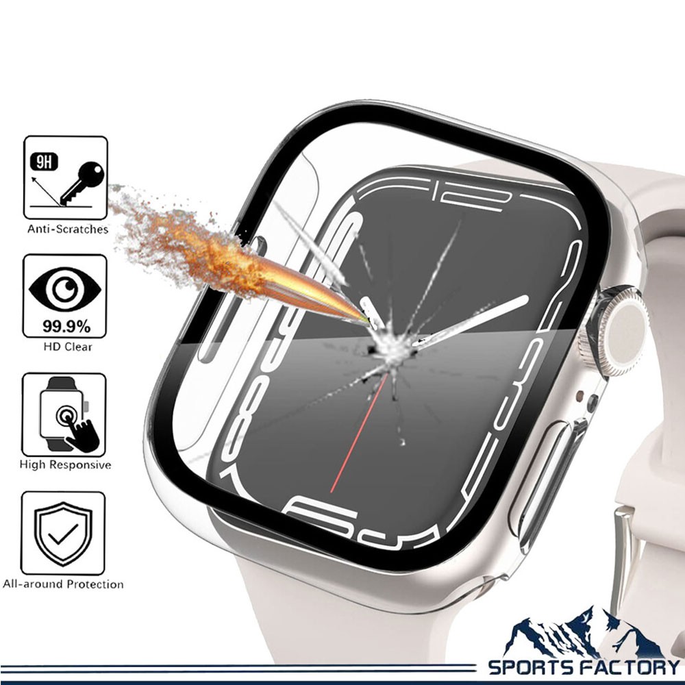 Funda protectora de pantalla de vidrio templado completo para Apple Watch Series 11 10 9 8 Funda protectora de pantalla de vidrio templado completo para Apple Watch Series 11 10 9 8