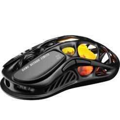 GravaStar Mercury M2 Ratón Gaming Inalámbrico, 26.000 dpi, Negro