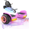 Gyroor G13+K1 Scooter Autobalanceado de 6.5'' para Niños con Altavoz Bluetooth - Rosa