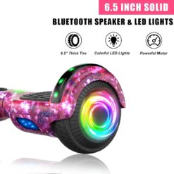 Hoverboard con luces LED, ruedas luminosas LED, Hoverboard autoequilibrante con tecnología de equilibrio activo, no incluye el hoverkart