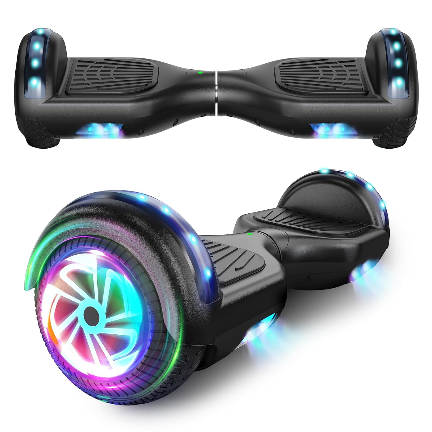 Hoverboard de 6,5 pulgadas con altavoz Bluetooth, scooter autoequilibrado, motor con luces de colores y luces LED" se traduce al español como: "Hoverboard de 6,5 pulgadas con... Hoverboard de 6,5 pulgadas con altavoz Bluetooth, scooter autoequilibrado, motor con luces de colores y luces LED" se traduce al español como: "Hoverboard de 6,5 pulgadas con...