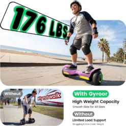 Hoverboard Gyroor G13 Todo Terreno Bluetooth Luces LED Caja Abierta Probado