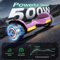 Hoverboard Gyroor G13 Todo Terreno Bluetooth Luces LED Caja Abierta Probado