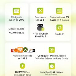 HUAWEI Watch GT 7 Pro 46mm Reloj Inteligente, ECG GPS, iOS, 21 Días, Amarillo