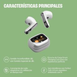 JBL Live Flex 4, Auriculares Inalámbricos con Cancelación de Ruido, Verde