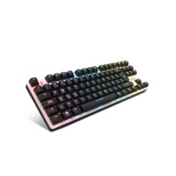 KROM Kernel Pro - Teclado Gaming mecánico RGB 18 Efectos, Bluetooth 5.3, 2,4 GHz y USB, Formato TKL, Interruptores Intercambiables, Cubierta extraíble, Layout Español, Color...