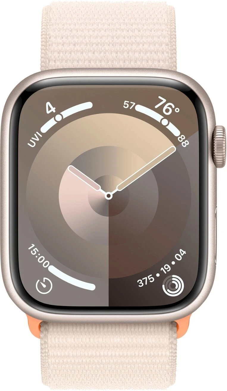Nuevo Apple Watch Series 9 GPS 45mm Caja de Aluminio Starlight Correa Deportiva Starlight