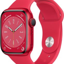 Nuevo Reloj Inteligente Apple Watch Series 8 Caja de Aluminio con Correa Deportiva 45mm M/L Roja