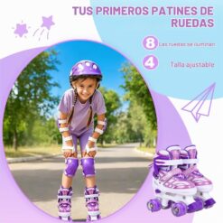 Patines en Línea Ajustables para Niños y Niñas Principiantes