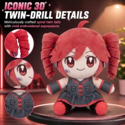 Peluche Coleccionable Anime Twin Tail FBM-CYWO 22 cm Rojo y Negro