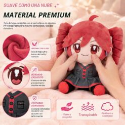 Peluche Coleccionable Anime Twin Tail FBM-CYWO 22 cm Rojo y Negro