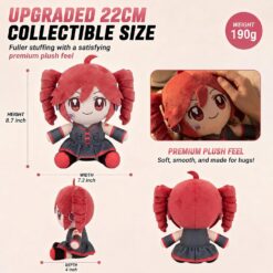 Peluche Coleccionable Anime Twin Tail FBM-CYWO 22 cm Rojo y Negro