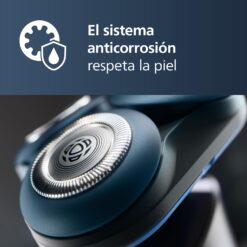 Philips Serie X5000 Afeitadora Eléctrica para Hombre, Máquina de Afeitar Barba, 27 Cuchillas, Cuida la Piel, Cabezal Flexible 360º, 50 Min de Uso, En Seco y Húmedo, Recargable,