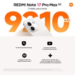 REDMI Note 17 Pro MAX 5G, Smartphone 8+256GB, Negro, batería de 9210mAh
