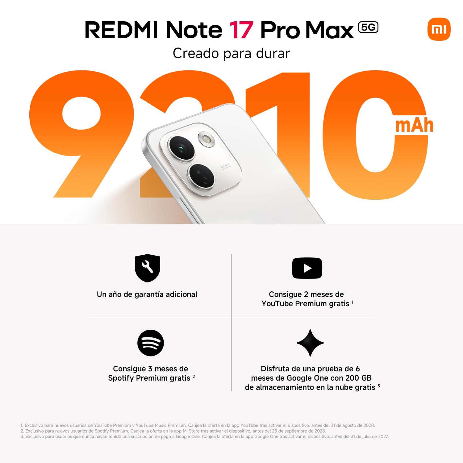 REDMI Note 17 Pro MAX 5G, Smartphone 8+256GB, Negro, batería de 9210mAh" se traduce al español como: "REDMI Note 17 Pro MAX 5G, Smartphone 8+256GB, Negro, batería de 9210mAh"....