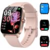 Reloj Inteligente Mujer Hombre con Llamadas Bluetooth y Voz AI, Smartwatch de 1.85'' con Notificación de Whatsapp, Pulsómetro/SpO2/Sueño/Podómetro, 110+ Modos Deportivos,...