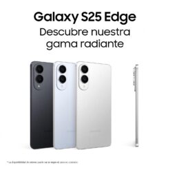 Samsung Galaxy S25 Edge 256GB Teléfono Móvil Fino con IA, Galaxy AI, 12GB RAM, Cámara 200MP, Batería de Larga Duración, Garantía del Fabricante de 3 Años + 1 Extra, Color...