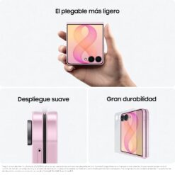 Samsung Galaxy Z Flip8, 256 GB, Teléfono Móvil con IA, Rosa