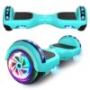 SISIGAD Hoverboard Auto-EQUILIBRADO - Altavoces Bluetooth DE 6,5", LUZ LED - Certificado UL2272 de Seguridad