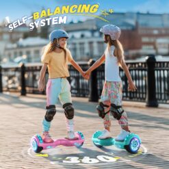 SISIGAD Hoverboard Auto-EQUILIBRADO - Altavoces Bluetooth DE 6,5