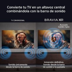 SONY BRAVIA Theatre Bar 8 – Barra de Sonido para TV, Dolby Atmos® 11 Altavoces, Wi-Fi®, Bluetooth®, Mapeo de Sonido Espacial 360, Modelo 2024