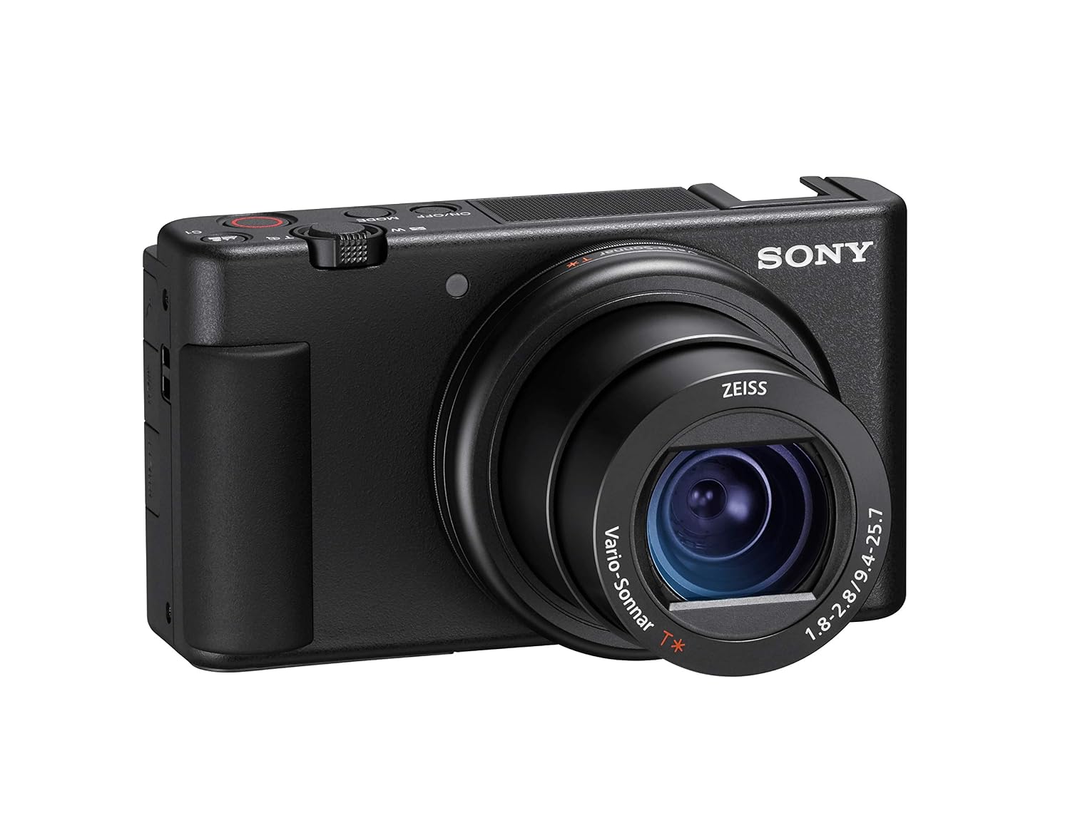 Sony ZV-1 - Cámara compacta Premium ZV1AB.CE3 Cargador Incluido (Sensor de Tipo 1,0, Lente F1.8-2.8 de 24 a 70 mm, vídeo 4K, Enfoque automático de Ojos, Pantalla inclinable,