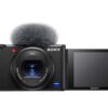 Sony ZV-1 - Cámara compacta Premium ZV1AB.CE3 Cargador Incluido (Sensor de Tipo 1,0, Lente F1.8-2.8 de 24 a 70 mm, vídeo 4K, Enfoque automático de Ojos, Pantalla inclinable,