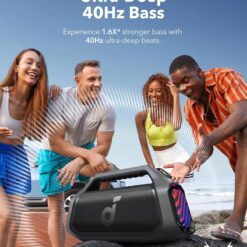 soundcore Boom 2 Plus de Anker Altavoz Bluetooth Potente 140 W, IPX7" se traduce al español como: "soundcore Boom 2 Plus de Anker Altavoz Bluetooth Potente 140 W, IPX7". El...