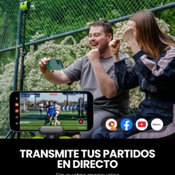 XbotGo Camaleón Cámara Deportiva Automática 4K 60FPS - Cámara de Acción con Seguimiento para Fútbol y Baloncesto en Deportes de Equipo, Transmitir en Directo, Compatible con iOS