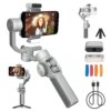 ZHIYUN CINEPEER Smooth 5E Combo Estabilizador para Smartphone, Seguimiento AI Inteligente, Luz de Relleno Integrada y Magnética, Estabilizador de Móvil de 3 Ejes, Edición