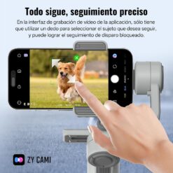 ZHIYUN CINEPEER Smooth 5E Combo Estabilizador para Smartphone, Seguimiento AI Inteligente, Luz de Relleno Integrada y Magnética, Estabilizador de Móvil de 3 Ejes, Edición