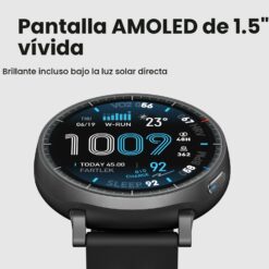Amazfit Reloj inteligente Active Max, pantalla AMOLED de 1.5", GPS, iOS