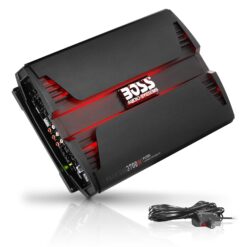 BOSS Audio Systems PV3700 amplificador estéreo para auto de 5 canales – 3,700 W de alta salida, 5 canales, estables a 2/4 ohmios, entradas de bajo y alto nivel, cruce de paso alto