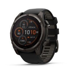 Garmin fēnix® 8 Solar, Zafiro, 2.008 in, DLC Titanio, Negro/Gris Guijarro" se traduce como "Garmin fēnix® 8 Solar, Zafiro, 2.008 in, DLC Titanio, Negro/Gris Guijarro". Los...