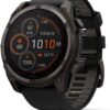Garmin fēnix® 8 Solar, Zafiro, 2.008 in, DLC Titanio, Negro/Gris Guijarro" se traduce como "Garmin fēnix® 8 Solar, Zafiro, 2.008 in, DLC Titanio, Negro/Gris Guijarro". Los...
