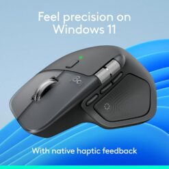 Logitech MX Master 4 Ratón inalámbrico ergonómico con hápticos - Grafito