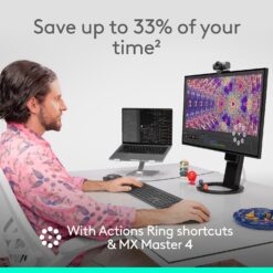 Logitech MX Master 4 Ratón inalámbrico ergonómico con hápticos - Grafito
