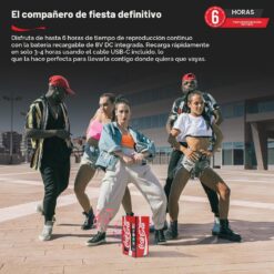 Máquina expendedora Coca-Cola con altavoz Bluetooth, altavoces duales de 5W, Bluetooth inalámbrico v5.3, radio FM, reproducción USB/MicroSD, entrada AUX, alcance de 10m, batería