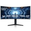 Monitores para juegos KOORUI 34 pulgadas 200Hz Ultrawide Curvo WQHD 3440×1440p