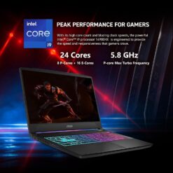 msi Katana 15 HX Laptop Gaming de 15.6” 165Hz QHD+: Intel Core i9-14900HX, NVIDIA Geforce RTX 5070, 32GB DDR5, 1TB NVMe SSD, Teclado RGB, Win 11 Home: Negro B14WGK-016US
