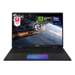 msi Titan 18 HX AI 18" 240Hz MiniLED UHD+ Portátil para juegos: Intel Ultra 9-290HX, NVIDIA Geforce RTX 5090, 64GB DDR5, 4TB NVMe SSD, Thunderbolt 5, Wi-Fi 7, Win 11 Pro: Negro