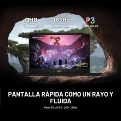 Portátil Gaming msi Katana 15 HX de 15.6” 165Hz QHD+: Intel Core i9-14900HX, NVIDIA Geforce RTX 5070, 32GB DDR5, 1TB NVMe SSD, Teclado RGB, Win 11 Home: Negro B14WGK-016US