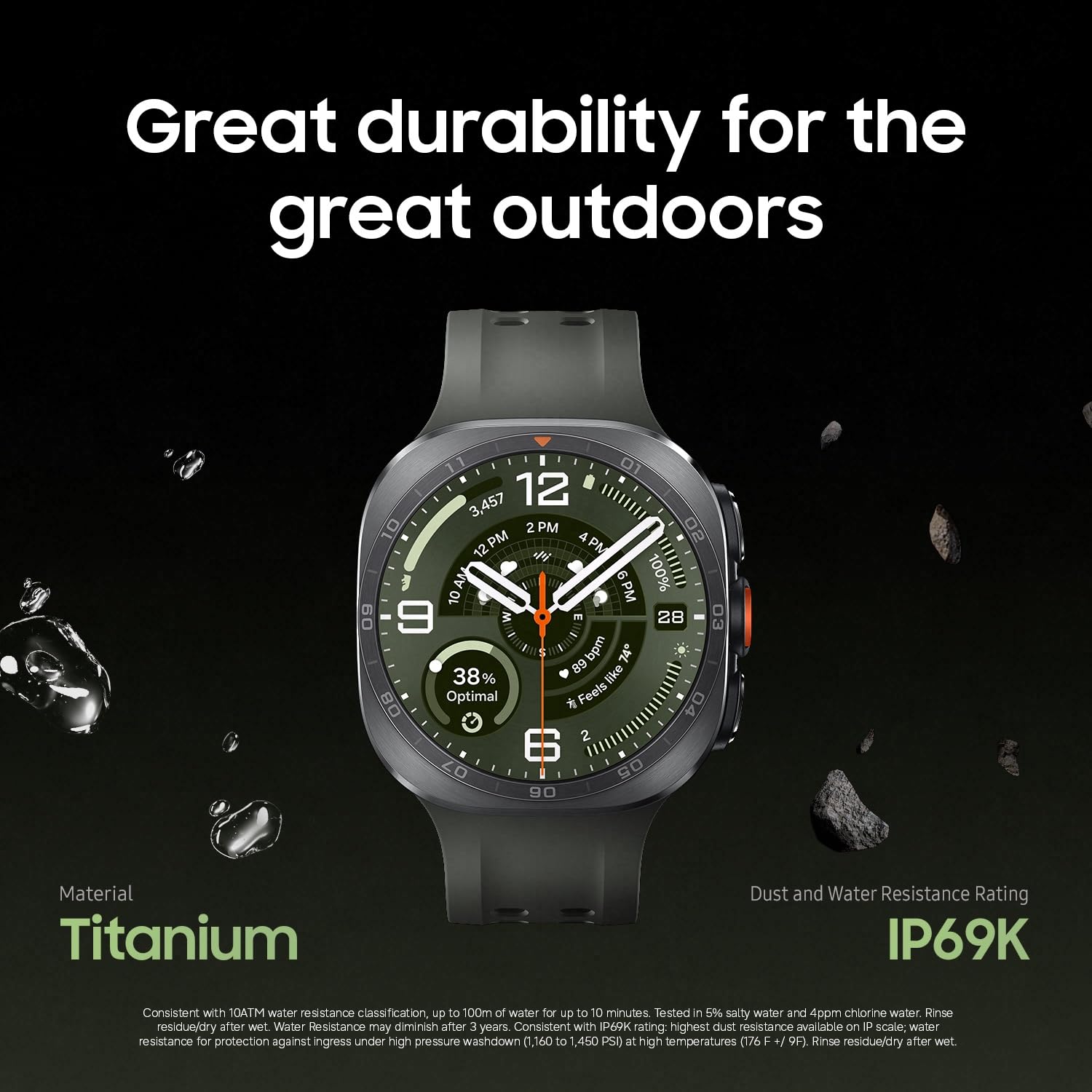 Samsung Galaxy Watch Ultra2, gris titanio, reloj inteligente LTE de 1.850" se traduce al español como: "Samsung Galaxy Watch Ultra2, gris titanio, reloj inteligente LTE de...